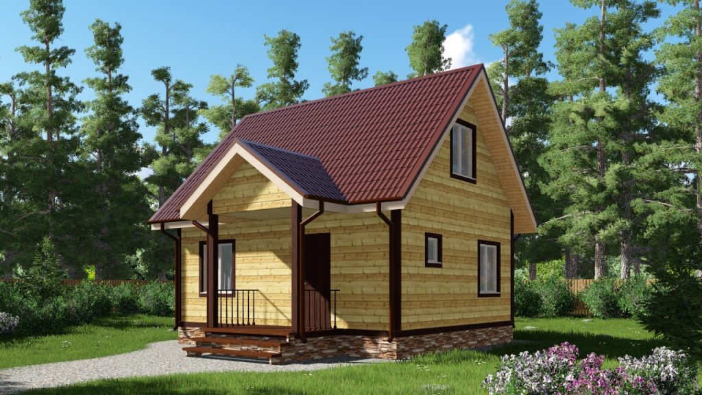 Дом из профилированного бруса 13x8