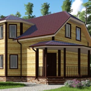 Дом из профилированного бруса 8х10