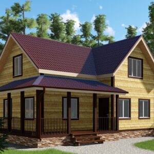 Дом из профилированного бруса 8x10