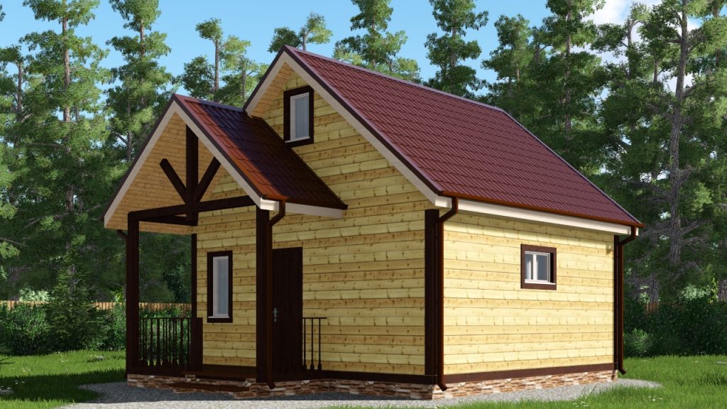 Дом из профилированного бруса 10x7