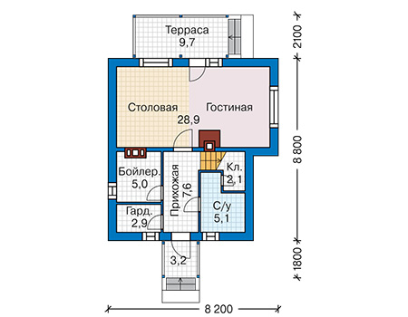 общей площадью 99 м2