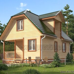 Каркасный дом 6х8 . Проект № К096||