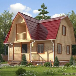 Каркасный дом 6х8 . Проект № К098||